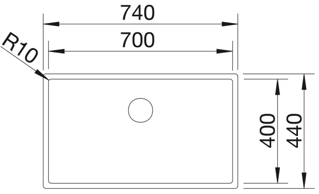 ZLEWOZMYWAK BLANCO CLARON 700-U STAL POLEROWANA TECH.PNG