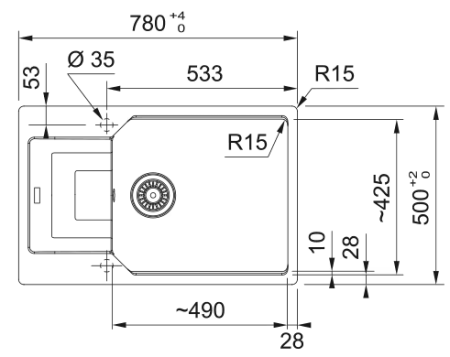 ZLEWOZMYWAK FRANKE URBAN UBG 611-78 XL CZARNY MAT CZARNY ODPŁYW 3.PNG