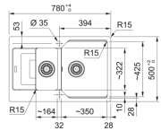 ZLEWOZMYWAK FRANKE URBAN UBG 651-78 CZARNY MAT CZARNY ODPŁYW 2.PNG