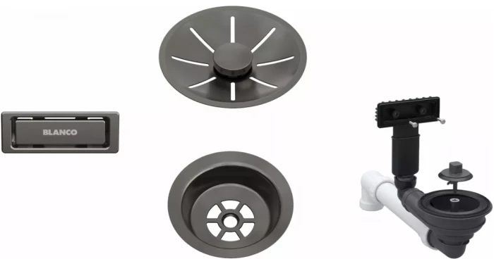 BLANCO ARMATURA ODPŁYWOWO-PRZELEWOWA 1X3,5 Z INFINO I ELEMENTAMI STALOWYMI SATIN DARK STEEL.PNG