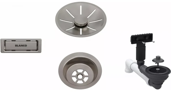 BLANCO ARMATURA ODPŁYWOWO-PRZELEWOWA 1X3,5 Z INFINO I ELEMENTAMI STALOWYMI SATIN PLATINUM.PNG