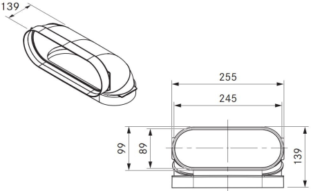 BORA ECOTUBE KSZTAŁTKA WYGIĘTA 90° PIONOWA PŁASKA WRAZ Z MATERIAŁEM USZCZELNIAJĄCYM EFBV90 TECH.png