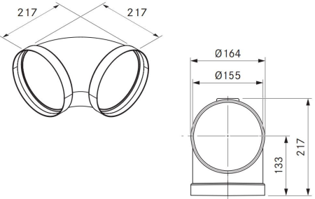 BORA ECOTUBE KSZTAŁTKA WYGIĘTA 90° OKRAGŁA WRAZ Z MATERAŁEM USZCZELNIAJĄCYM ERB90 TECH.png