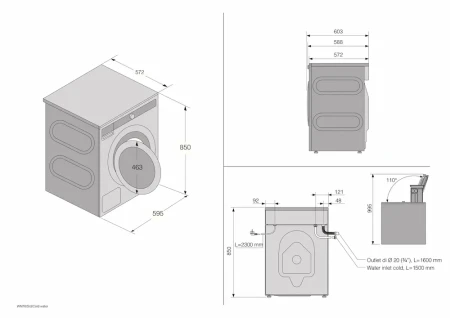 Rysunek techniczny pralki W5096RG.webp
