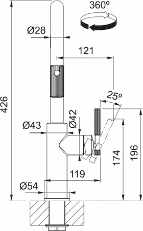 10. Maris stripes j pull-out czarny mat złoto.webp