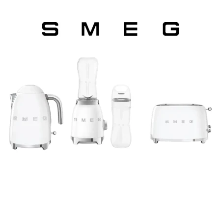 Duży zestaw śniadaniowy SMEG biały.webp