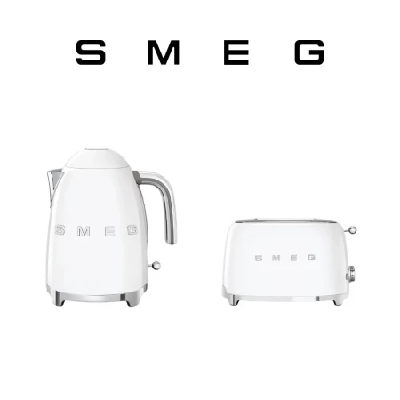 Mały zestaw śniadaniowy SMEG biały.webp