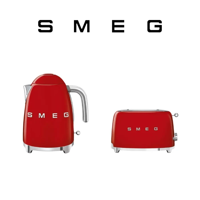 Mały zestaw śniadaniowy SMEG czerwony.webp