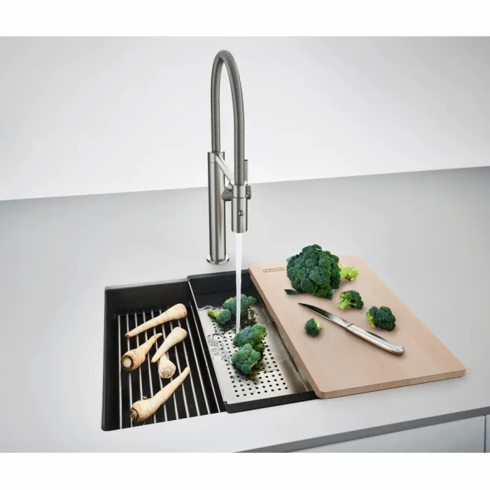 2. Zlewozmywak kuchenny granitowy podblatowy Franke Kanon Pro KNG PRO 110-52 w kolorze Onyx