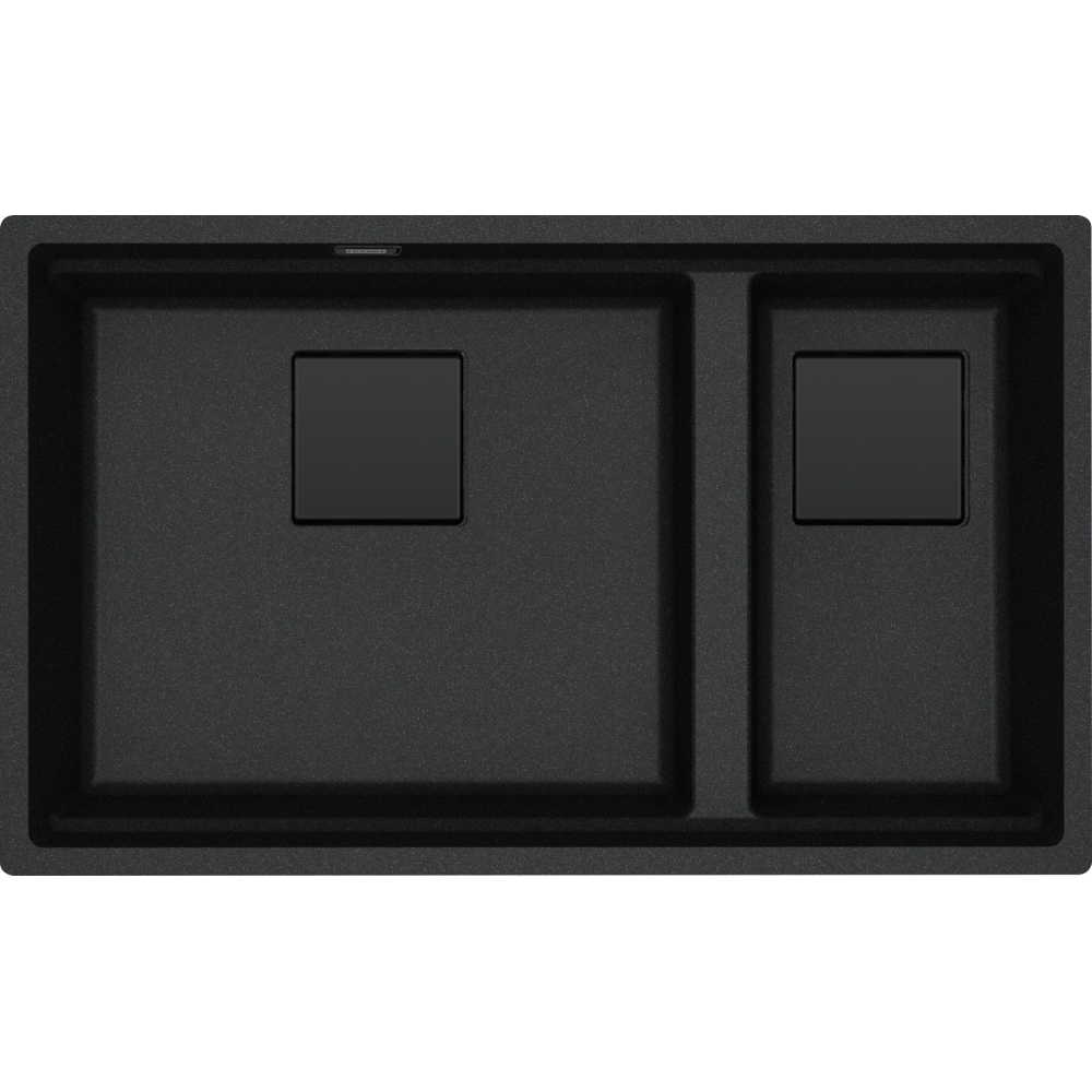 Zlewozmywak KNG PRO 160-46-21 w kolorze czarnym bez akcesoriów