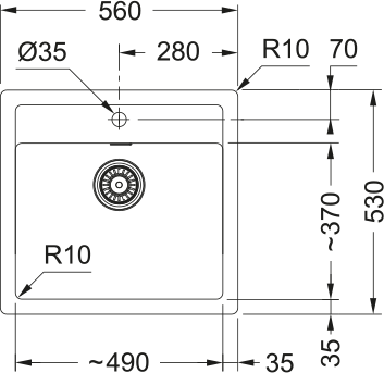 Rysunek techniczny SID 610-49 Onyx