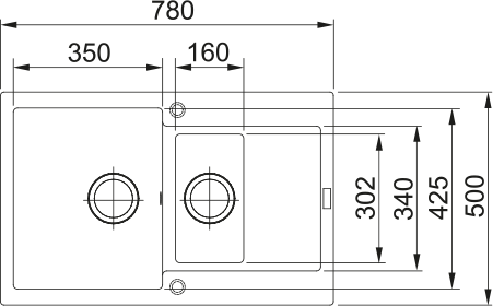 Rysunek techniczny MRG 651-78 Kamienny szary